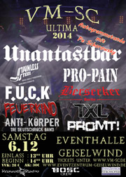 VM-SC ULTIMA 2014 für Geiselwind bestätigt Sa. 06.12.2014